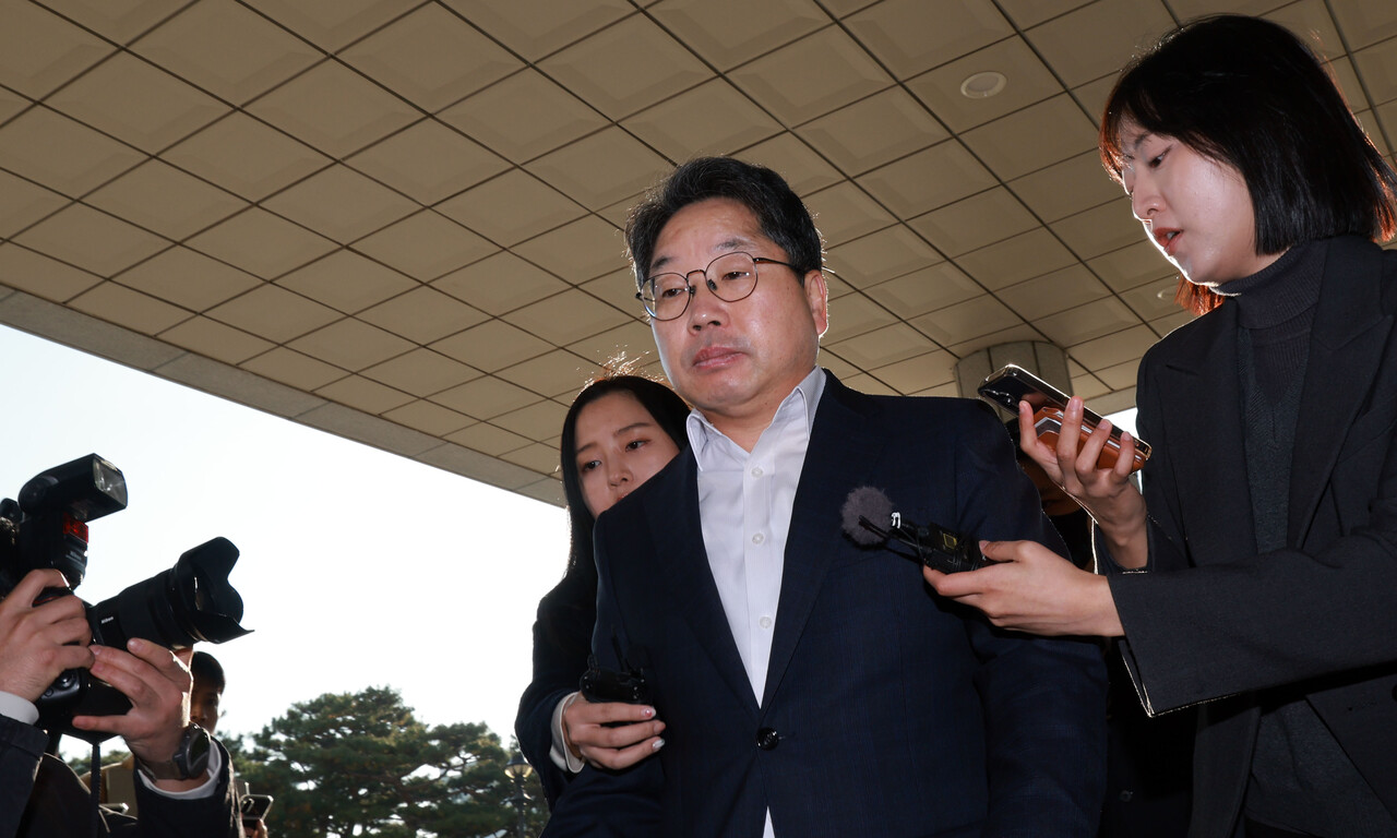 11월12일 노만석 검찰총장 권한대행이 서울 서초구 대검찰청으로 출근하고 있다. ⓒ연합뉴스