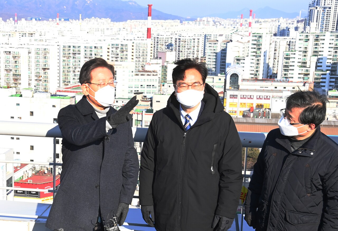 2022년 20대 대선 당시 이재명 더불어민주당 후보(맨 왼쪽) 역시 주택 250만호 공급을 공약했다. ⓒ국회사진기자단